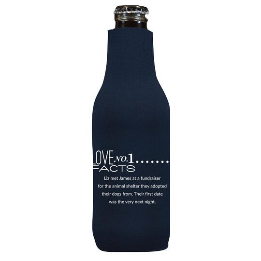 Just the Love Facts Bottle Koozie